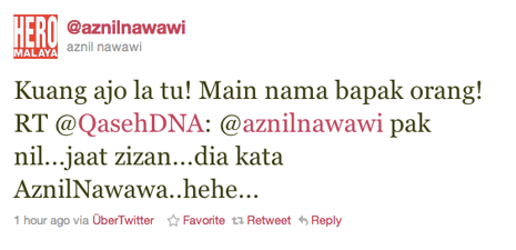 Screenshot2011 01 15at125301AM Fuh! Aznil Hj Nawawi Sentap Bila Zizan Raja Lawak Gurau Guna Nama Bapa