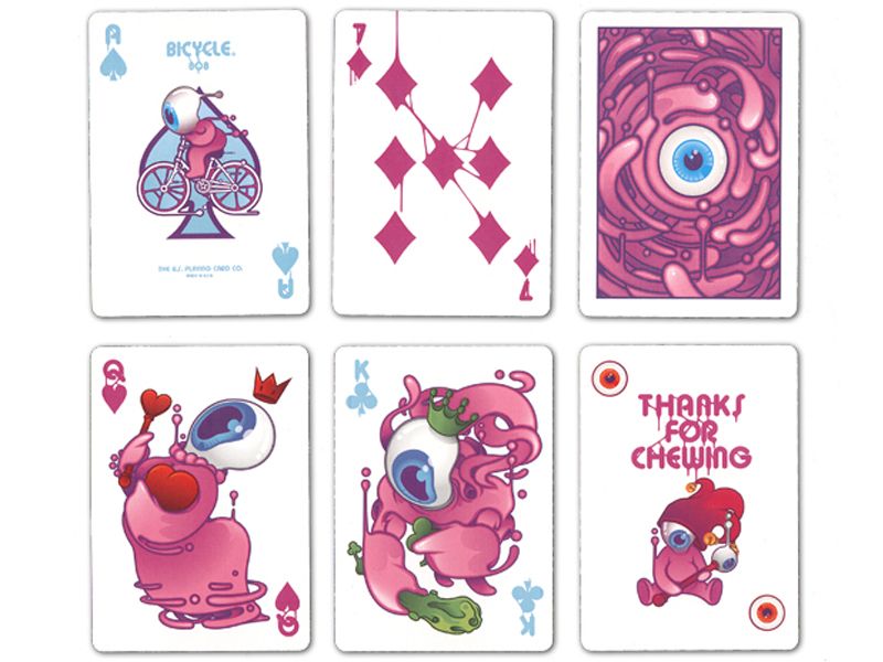 bicycle street art playing cards