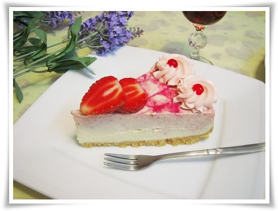 nobaked strawberry cheesecake