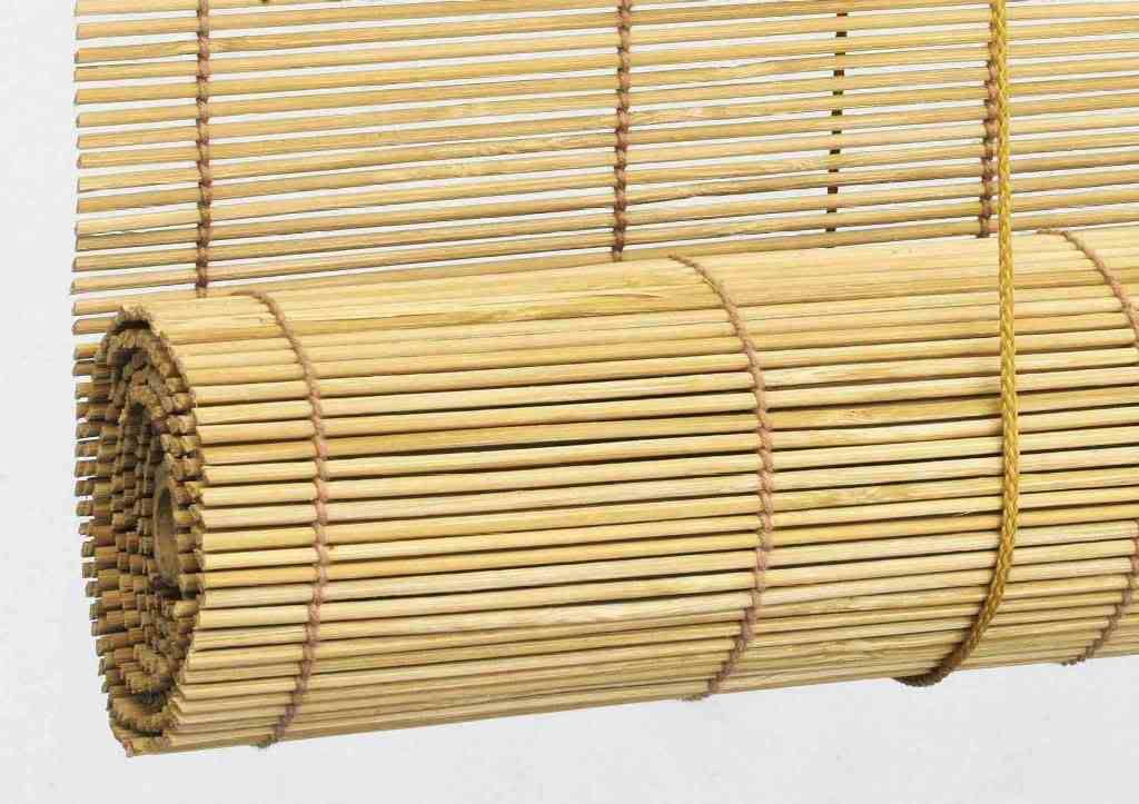6 x NATURAL BAMBOO ROLL UP ROMAN BLINDS 120 x 180cm
