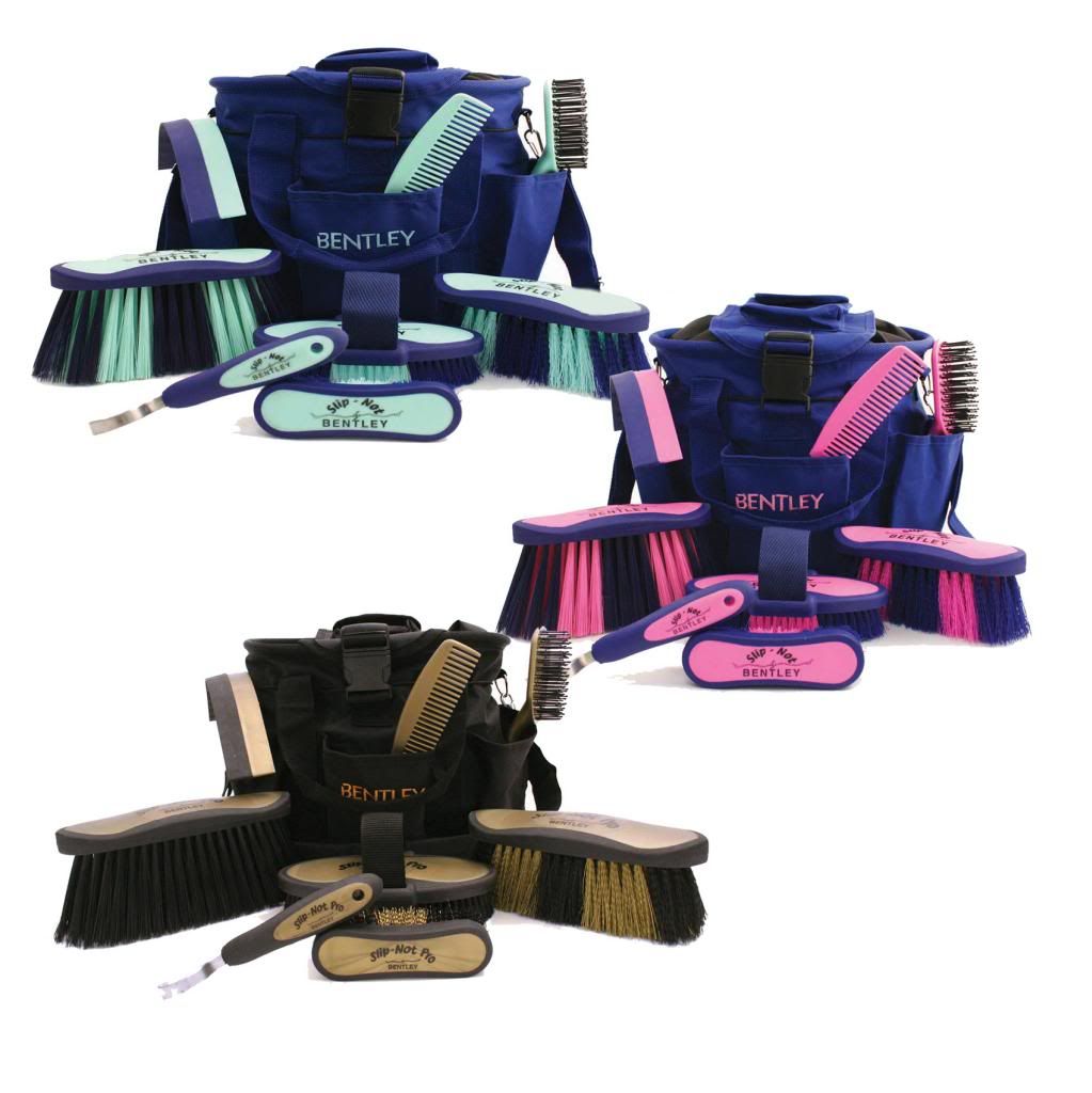 SLIP NOT BY BENTLEY DELUXE PRO 9 PIECE HORSE GROOMING KIT BRUSH SET