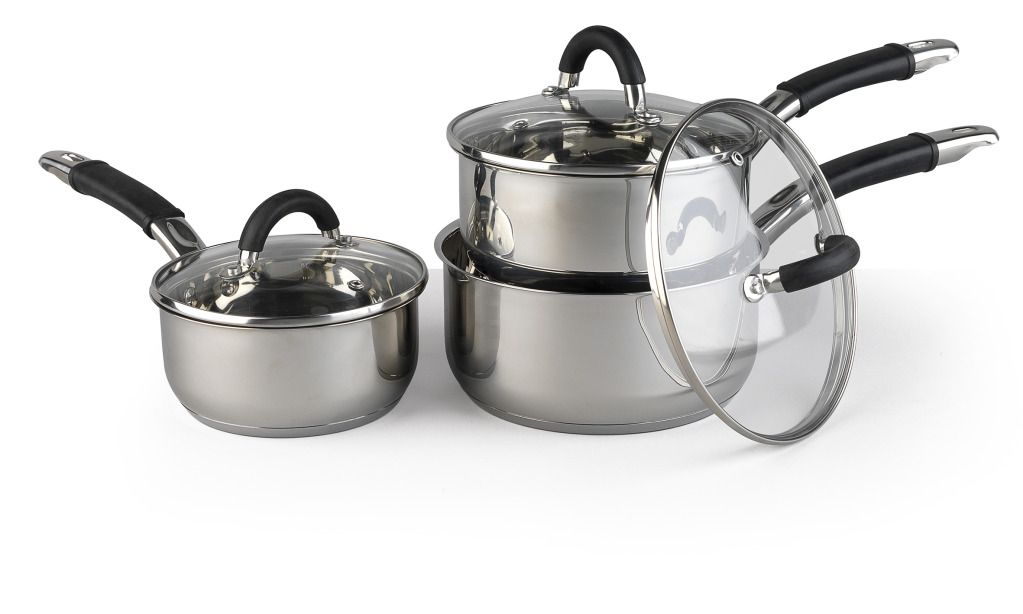 stainless steel induction pan set