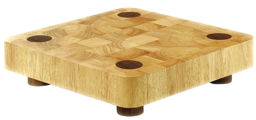 TYPHOON 13x13" LARGE HEAVY SQUARE BUTCHERS BLOCK WOODEN CHOPPING BOARD ...