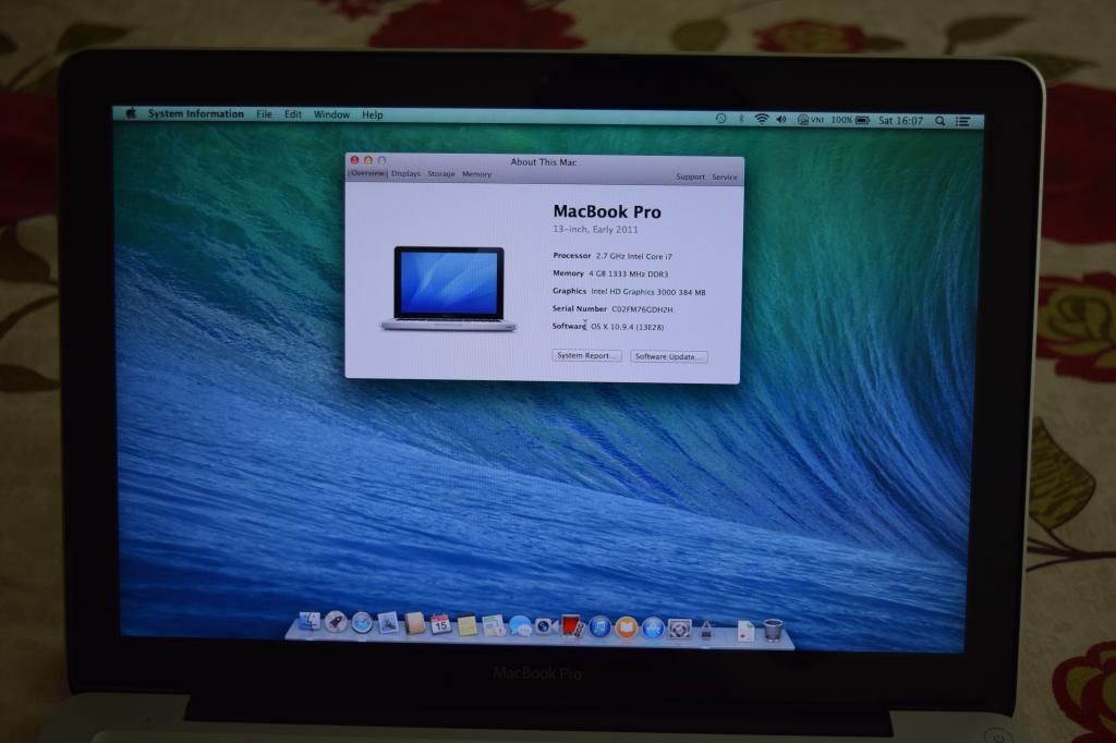 Macbook Pro MC724 core i7, máy đẹp giá mềm cần bán - 1