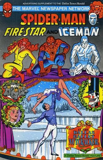 Spider-Man, Firestar and Iceman at the Dallas Ballet Nutcracker