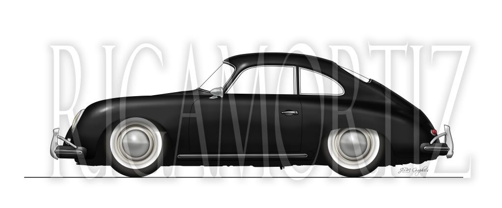 Porsche 356 A Black. http