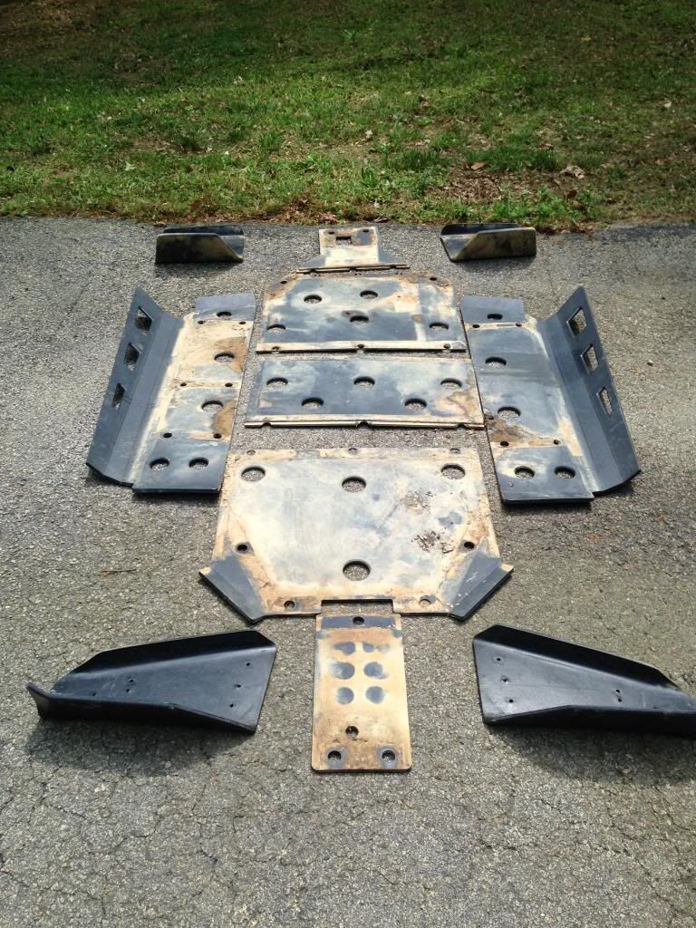 For sale uased set of RZRS UHMW skid plates Polaris RZR Forum RZR