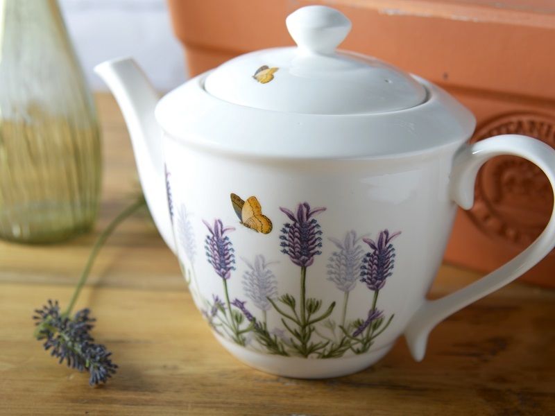 KEW ROYAL BOTANICAL GARDENS LAVENDER Fine China 6 CUP TEA POT eBay