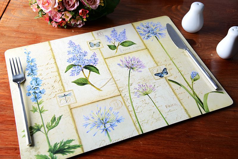 Set of 4 ETUDE DE FLEUR XL Extra Large PLACEMATS Table Mats BY CREATIVE