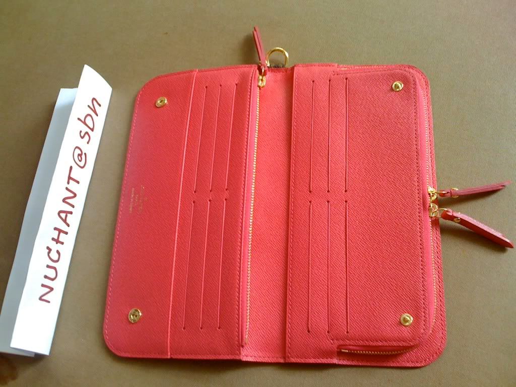 New LV wallet insolite mono pink , used emilie red, used prada bag