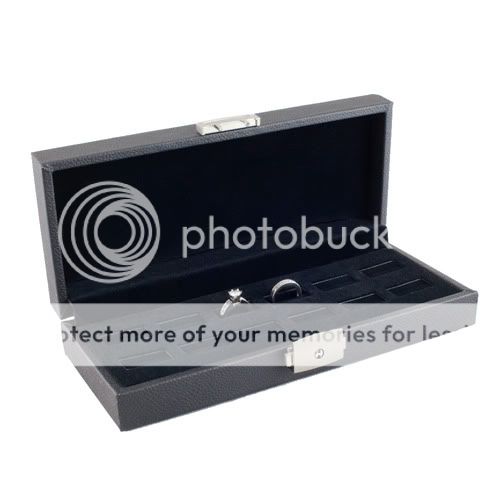 BRAND NEW HIGH QUALITY WIDE SLOT 12 RING TRAY CASE