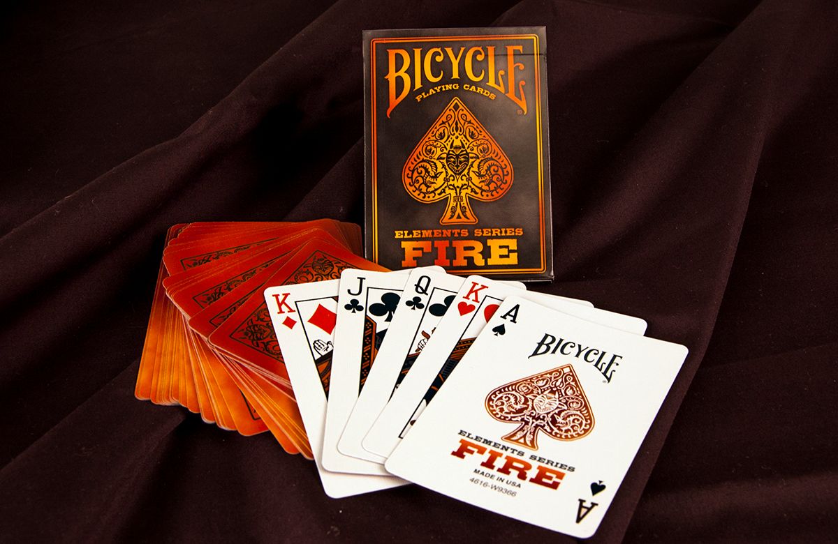 BICYCLE FIRE ELEMENTS SERIES POKER PLAYING CARDS DECK