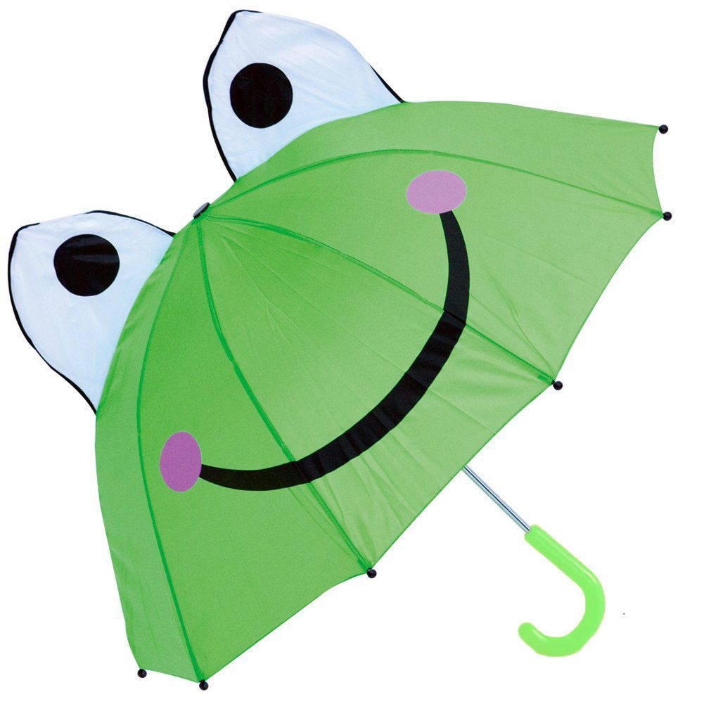 FROG UMBRELLA KIDS CHILDREN AUTOMATIC RAIN PARASOL ANIMAL GREEN NEW | eBay