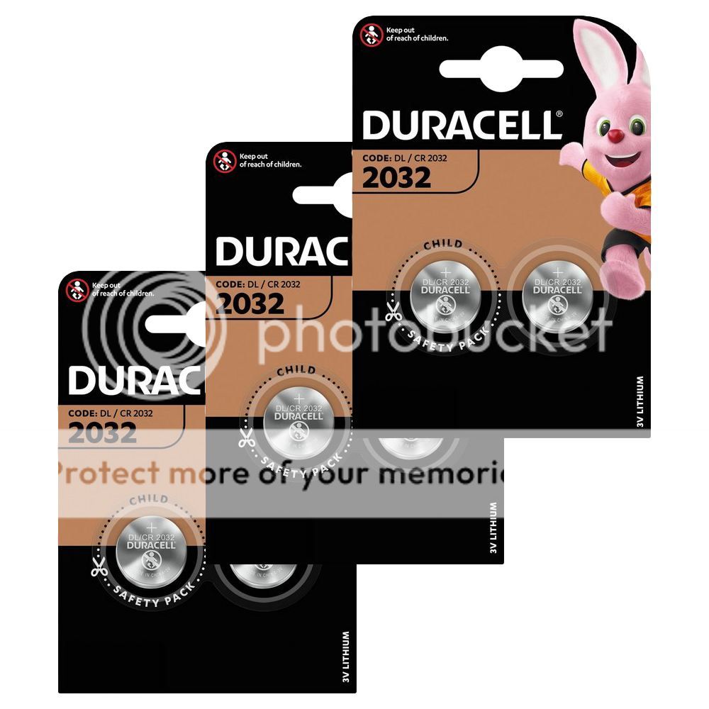 6 DURACELL CR2032 LITHIUM BATTERIES BLISTER 3V COIN CELL DL2032 2BL EXP ...