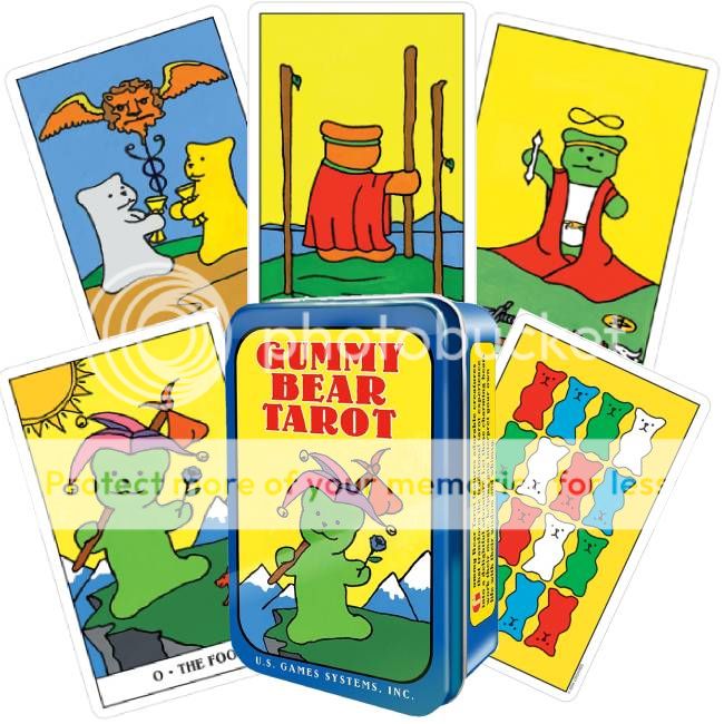 GUMMY BEAR TAROT CARDS DECK TIN BOX DIETMAR BITTRICH US GAMES
