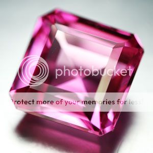 15 80ct Awesome Top Pink Topaz Square Loose Gemstone