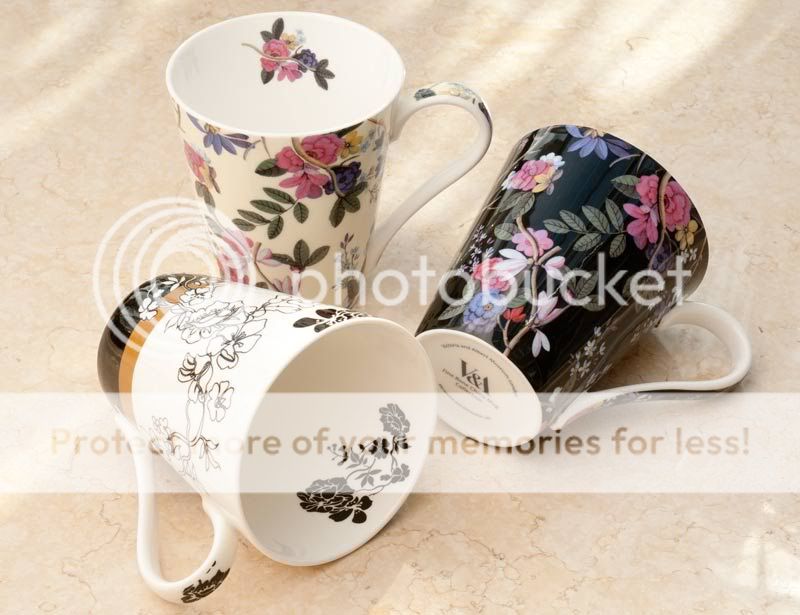 Kilburn Black Fine Bone China Mug in Gift Box Victoria Albert 