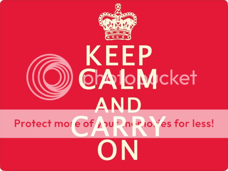 Keep Calm Carry on Large 16x12 Glass Chopping Board Worktop Saver