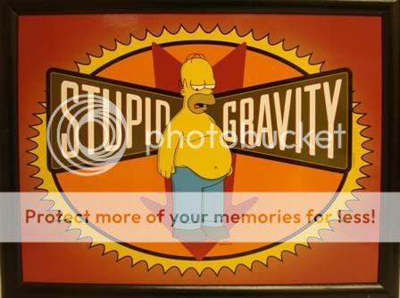 New THE SIMPSONS Stupid Gravity LAPTRAY Bean Bag Cushion LAP TRAY Made 