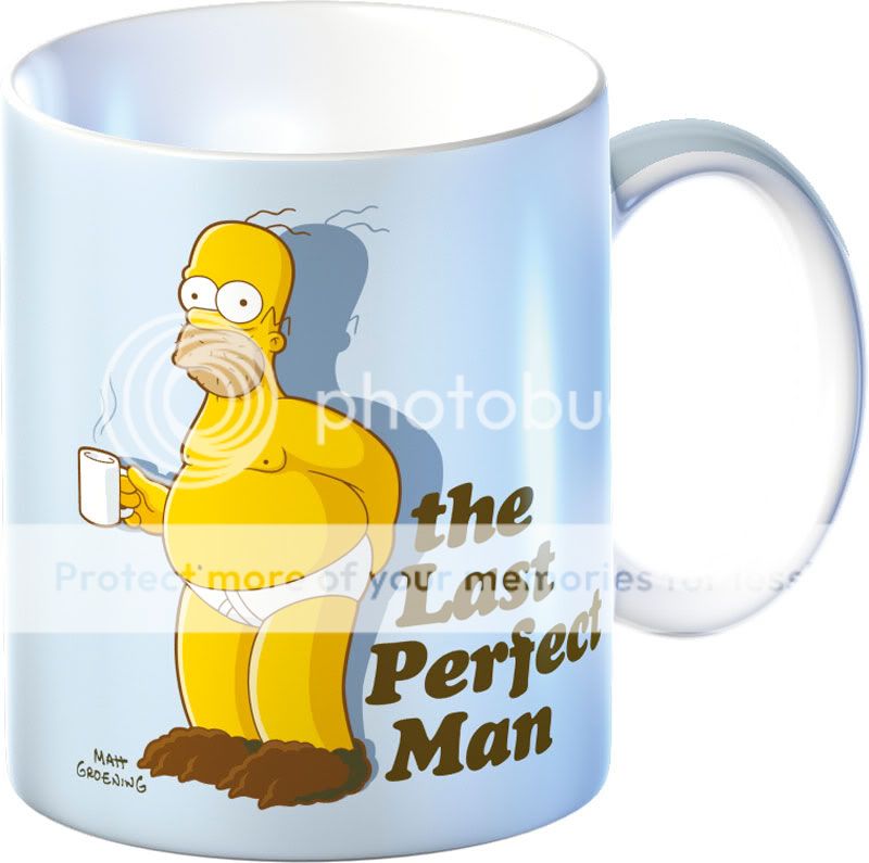 THE SIMPSONS Homer THE LAST PERFECT MAN MUG Ideal DAD Boyfriend 